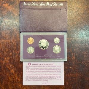 US Mint Proof Set 1991